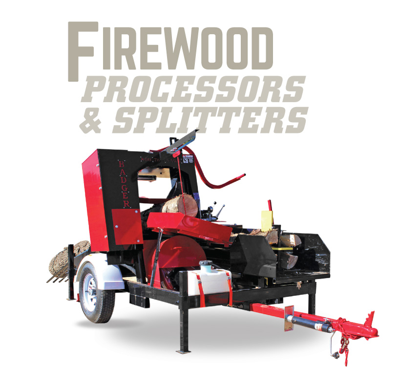 Firewood processors and splitters by Hud-son forest equipment